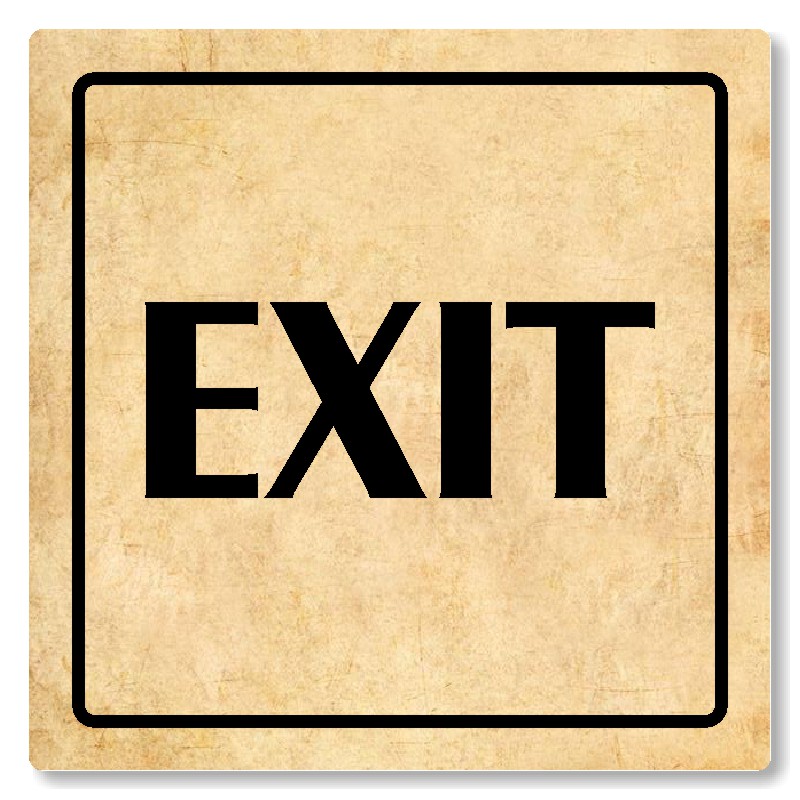Exit, 148x148mm, pergamen, Arizona